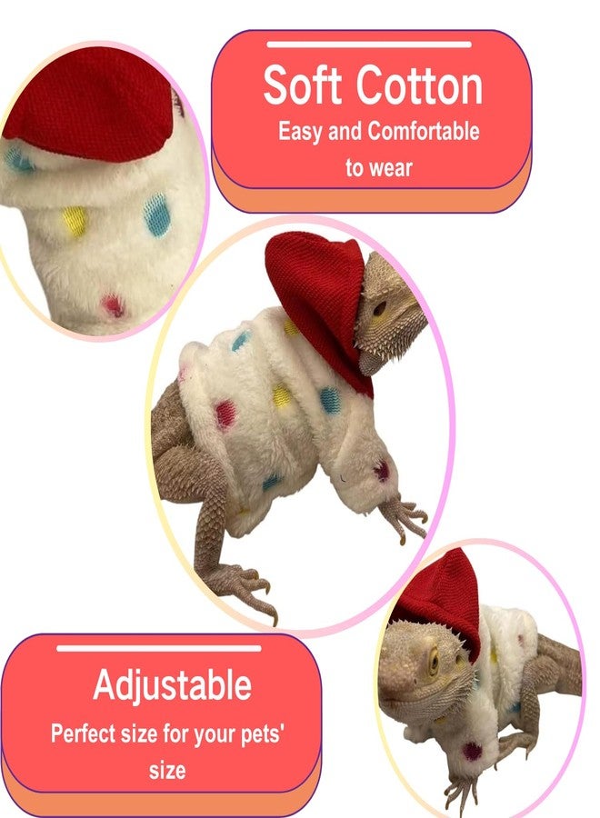 TTMIMIK Lizards Clothes for Bearded Dragon Cotton Hoodies Leopard Gecko Costume, Reptile Hoodies Apparel for Skin Protection - Image 4